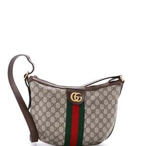 Gucci Ophidia Half Moon Hobo Gg Coated #249484G13B